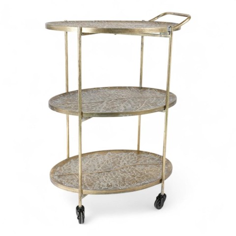 CARRELLO METALLO 3 RIPIANI 87,5X40,5X6,51